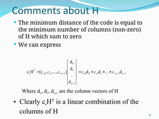 ERROR CONTROL CODING IN DIGITAL COMMUNICATION | PPT