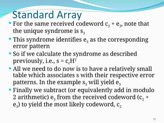 ERROR CONTROL CODING IN DIGITAL COMMUNICATION | PPT