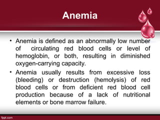 Unit 6 Part 1 Disorders of the blood Hemostasis & Anemias (2).ppt