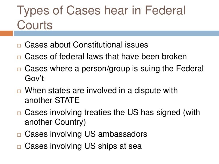 Unit 6 part 1 The Federal Court Unit 6 part 1 The Federal Court
