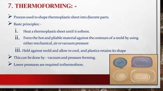 Unit 6 part c plastic processing | PDF