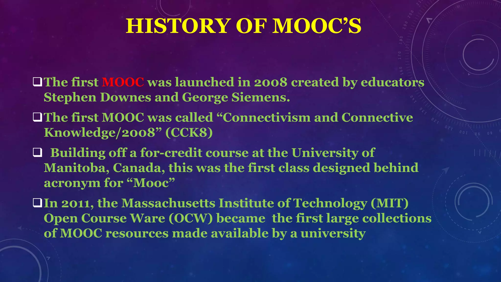 Mooc presentation | PPT