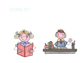 DONE BY
        CANDACE MIKOLA
             AND
   CHRISTOPHER ANGEL ALONSO
 