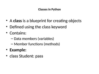 Unit 6 Object Oriented Programming in Python PP.pptx