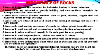 The Importance Of Rocks Unit 6 Rocks.pdf