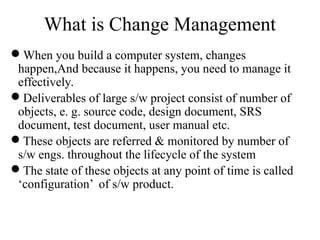Unit 6 Software Configuration Management | PDF