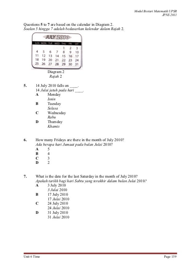 Unit 6 Time