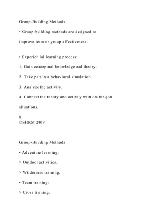 Unit 6 Training Methods Experiential Learning and Techno.docx