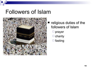Followers of Islam religious duties of the followers of Islam prayer charity fasting 