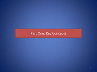 Part One: Key Concepts




                         3
 