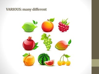 VARIOUS:manydifferent
 