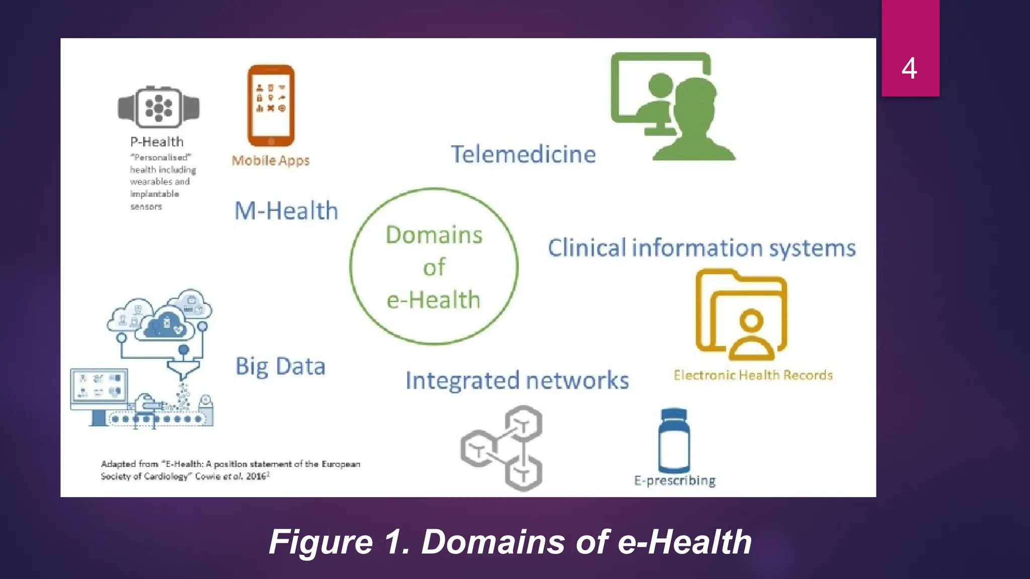 4
Figure 1. Domains of e-Health
 