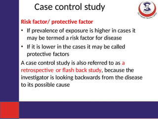 Backwards Directed Study Types Epidemiological methods and research designs | PPTX