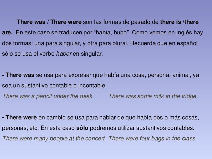 There Was There Were Cuando Se Utilizan