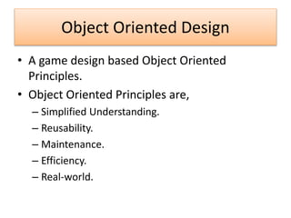 Unit 71 - Object Oriented Design For Computer Games | PPTX ...