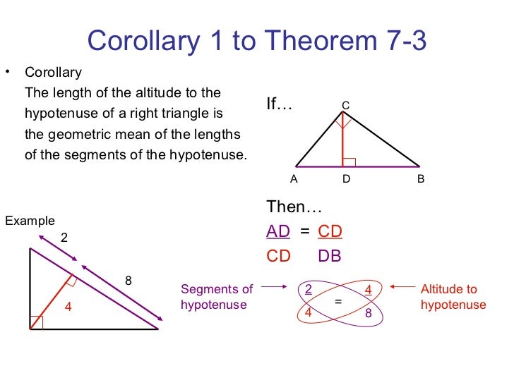 Unit 7 4 similarity in right triangles