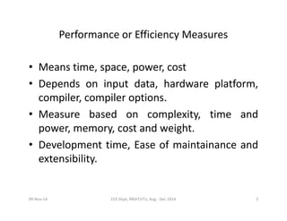 Unit7 & 8 performance analysis and optimization | PDF