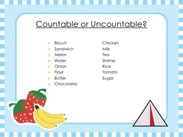 Dinner Time Countable Uncountable