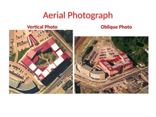 Aerial Photograph
Vertical Photo Oblique Photo
 