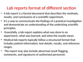 Clinical laboratory Inventory Management part 1st for medical ...