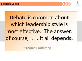 Leaders Speak
 