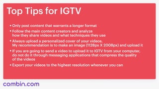 Instagram Master Class Part 7: Stories & IGTV