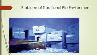 Problems of Traditional File Environment
 
