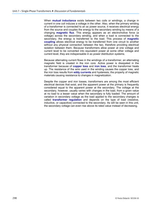 Power Circuits and Transforers-Unit 7 Labvolt Student Manual | PDF