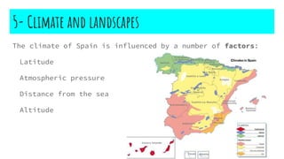 Spain Climate Example Unit 7 - Physical relief of Spain | PPTX