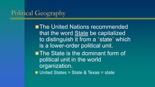 Unit 7 political geography | PPTX