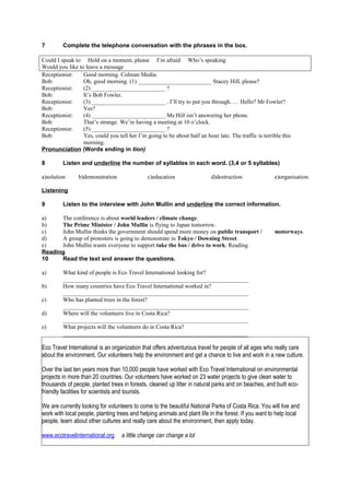 Unit 7 test 2 page | DOC