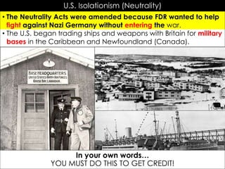 Unit 7: World War II [PowerPoint: Part 1] | PPTX