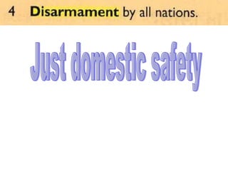 Just domestic safety 