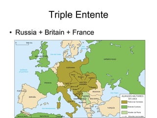 Triple Entente Russia + Britain + France 