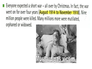 Mustard gas victim 