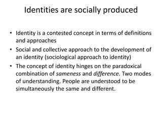 WHO ARE YOU? WHO AM I?What is the different between these 2 questions?WHO ARE YOU (in the eyes of the other)WHO AM I (in my own eyes)Are these different selves?
