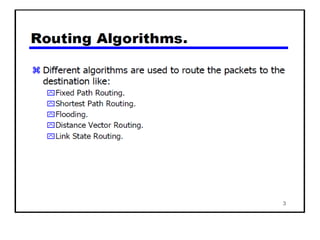 Routing Algorithm | PPT