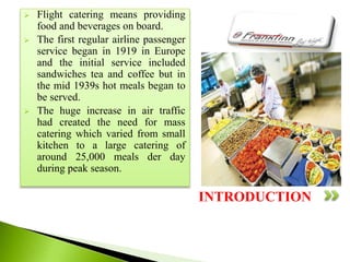 dinner is served: a brief overview of how aircraft are... Assigment on food & beverage | PPTX