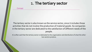 Unit 8. Tertiary Sector | PPTX