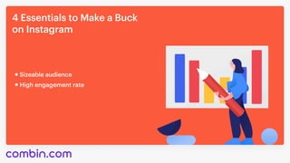 4EssentialstoMakeaBuck

onInstagram
Sizeableaudience
Highengagementrate
 