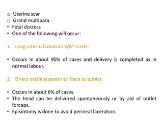 Abnormal labour process and management for nursing students | PPTX