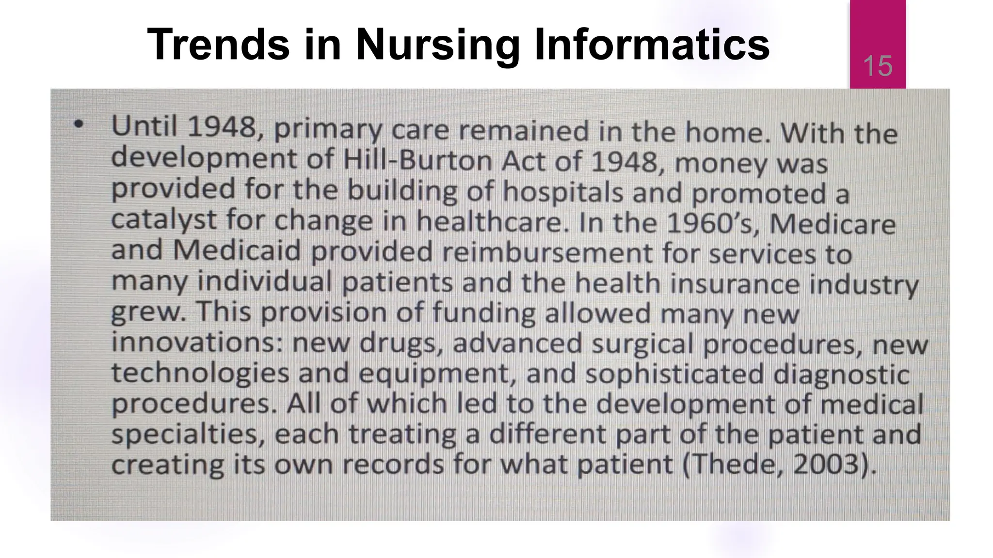 15
Trends in Nursing Informatics
 