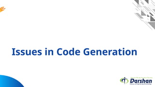 COMPILER DESIGN UNIT 8 CODE GENERATION FINAL PHASE | PPTX