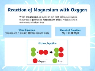 Mg2 O2 Chemical reactions with water , oxygen and acids | PDF