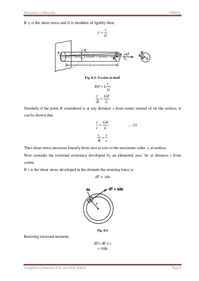 materials mechanics j of 8: Torsion elastic Unit shafts circular of and stability materials mechanics j of 8: Torsion elastic Unit shafts circular of and stability