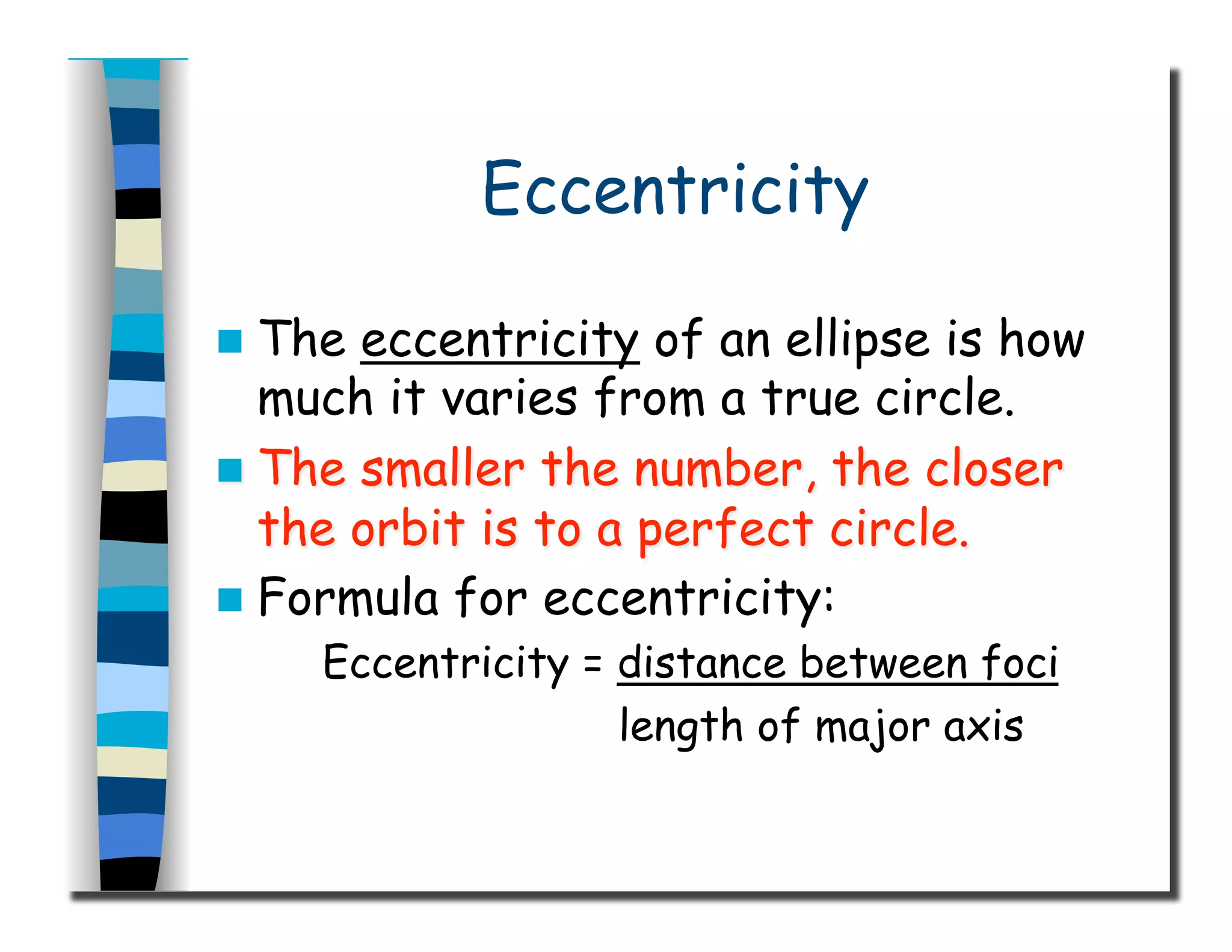 Eccentricity
 