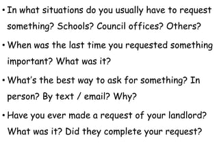 Request For Input Unit 8 English for life Writing (Entry 3) - Making polite enquiries.pptx
