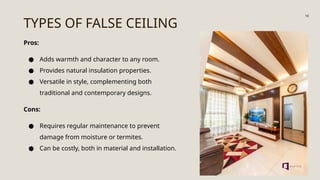 UNIT 8_ FALSE CEILING SYSTEMS | CEILING DESIGN | PPTX