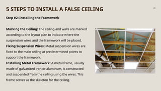 UNIT 8_ FALSE CEILING SYSTEMS | CEILING DESIGN | PPTX