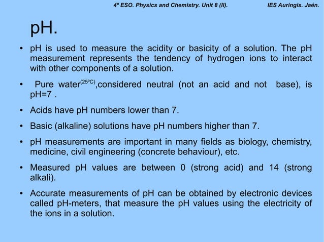 Unit 8 ii ph | PPT